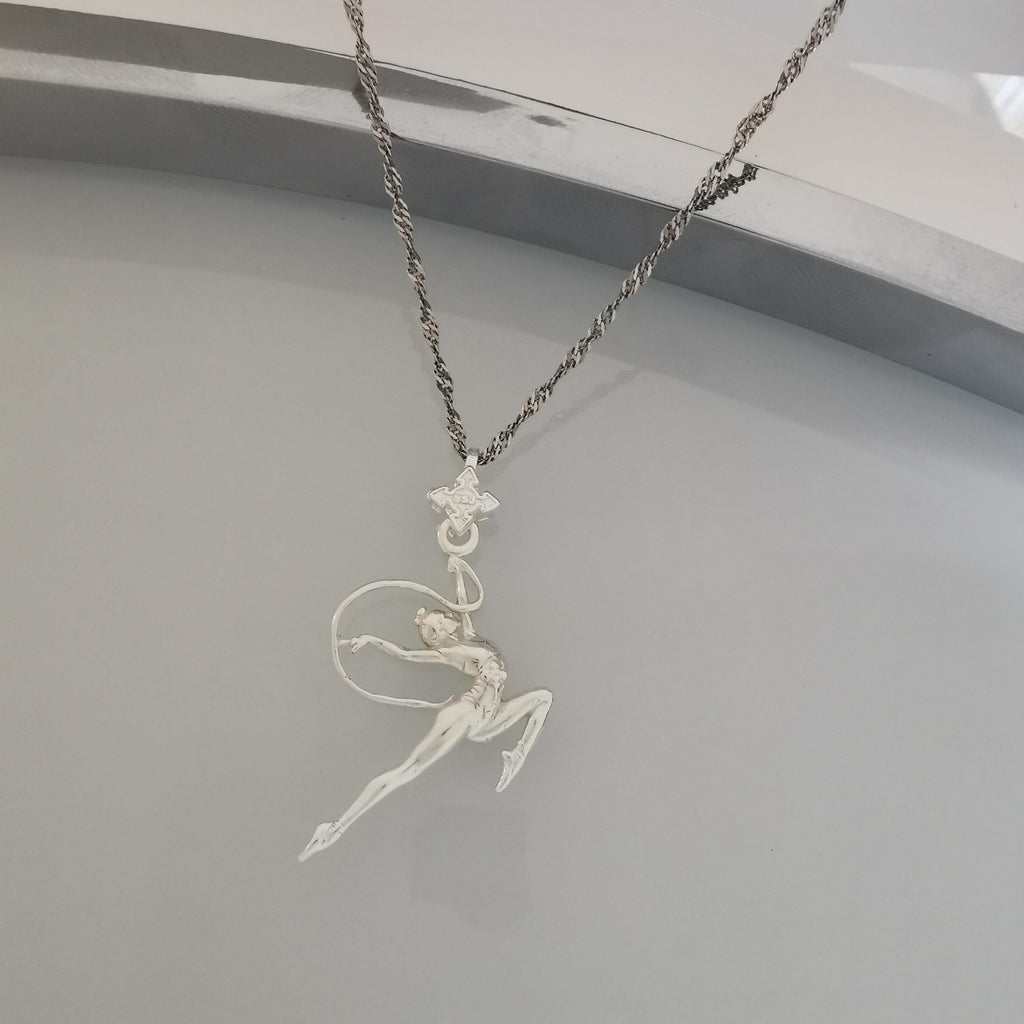 Художествена гимнастика висулка за жени 925 стерлингово сребро