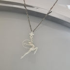 Художествена гимнастика висулка за жени 925 стерлингово сребро