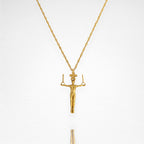 Мъжки спортен медальон от сребро 925 – Позлатено бижу талисман за гимнастици и спортисти – Ръчно изработен медальон „Гимнастик на халки“ – Идеален подарък за спортист, треньор или фен – SSJ