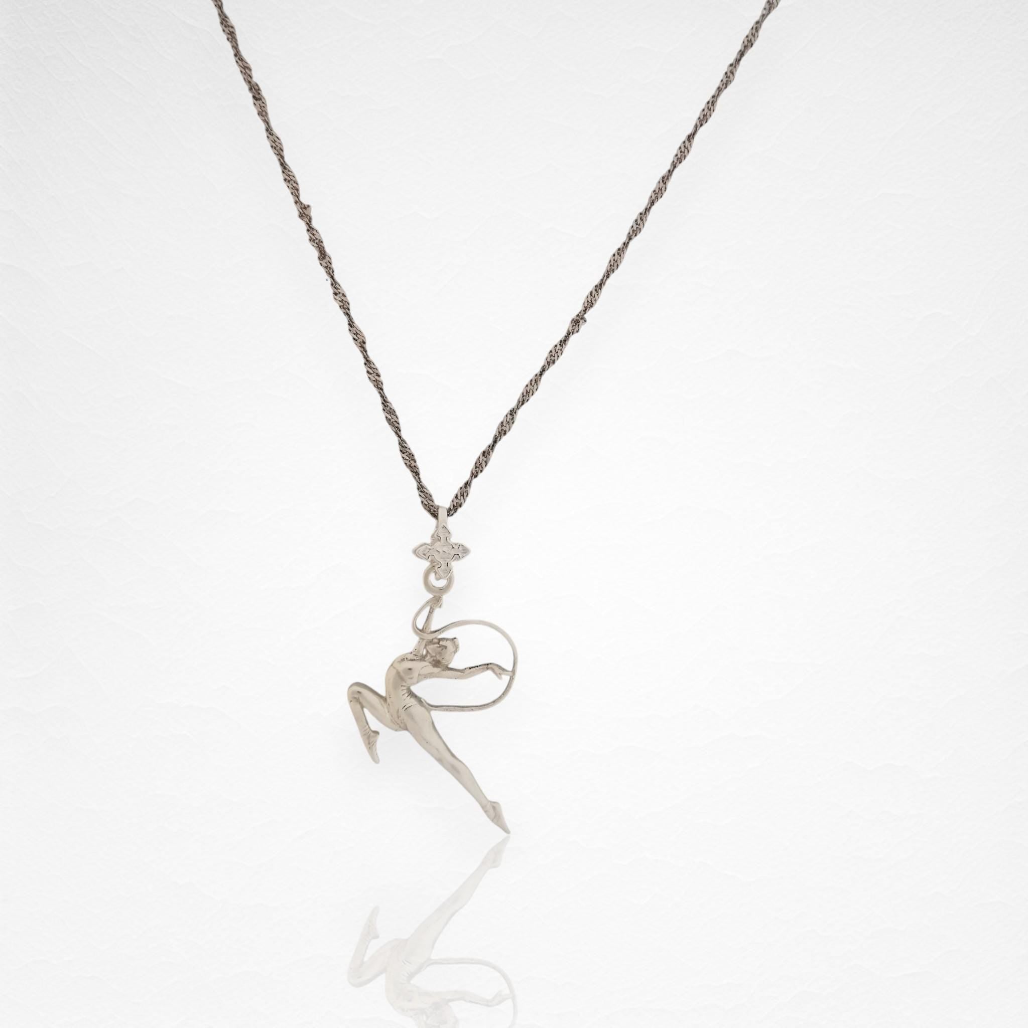 Художествена гимнастика висулка за жени 925 стерлингово сребро