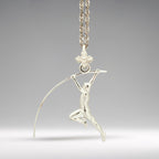 Sterling silver pole vault necklace for men — a powerful symbol of elevation, control, and the discipline it takes to rise above.

This handcrafted pendant captures a vaulter mid-air, sculpted in solid 925 silver with sharp detail and dynamic energy. Whether worn as a daily reminder of personal progress or gifted to celebrate a win, it’s made for athletes who always aim higher.