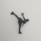 Фигурно пързаляне (спирала) – Дамски спортен медальон от сребро 925 с оксидирано покритие – Ръчно изработено спортно бижу – Идеален подарък за жена, фенка на фигурното пързаляне – SSJ