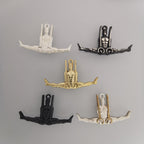 Гимнастик на халки – Мъжки спортен медальон от сребро 925 с класическо полирано покритие – Ръчно изработено бижу талисман за гимнастици и спортисти – Идеален подарък за спортист, треньор или фен – SSJ