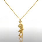 Танго – Унисекс медальон с позлатено покритие – Сребро 925 – Ръчно изработено бижу – Идеален подарък – SSJ