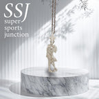 Танго – Унисекс спортен медальон в класическо сребро – Сребро 925 – Ръчно изработено спортно бижу – Идеален подарък за жена, фенка на тангото – SSJ