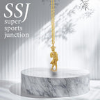 Танго – Унисекс медальон с позлатено покритие – Сребро 925 – Ръчно изработено бижу – Идеален подарък – SSJ