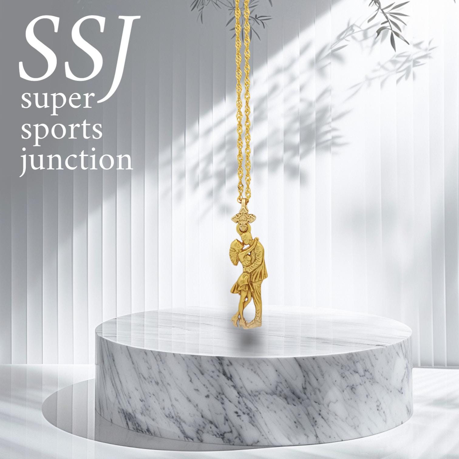 Танго – Унисекс медальон с позлатено покритие – Сребро 925 – Ръчно изработено бижу – Идеален подарък – SSJ