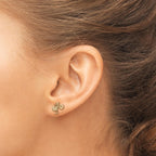 Дамски обеци „Колоездачка“ – Позлатено покритие – Сребро 925 – Ръчно изработени спортни бижута – SSJ