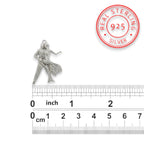 Спортни танци – Унисекс медальон в класическо сребро – Сребро 925 – Ръчно изработено спортно бижу – Идеален подарък – SSJ