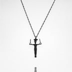 Мъжко спортно бижу от сребро 925 – Оксидиран медальон „Гимнастик на халки“ – Ръчно изработен талисман за гимнастици и спортисти – Идеален подарък за спортист, треньор или фен