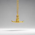 Artistic Gymnastics Jewelry Pendant for Men – Gold-Plated 925 Silver Gift – Handcrafted Sport Charm for Strength & Precision – Necklace