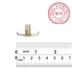 Гимнастик на халки – Мъжки спортен медальон от сребро 925 с частично позлатено покритие – Ръчно изработено бижу талисман за гимнастици и спортисти – Идеален подарък за спортист, треньор или фен – SSJ