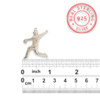 Бейзбол – Мъжки спортен медальон за бейзболист питчър от сребро 925 – Ръчно изработено бижу талисман – Идеален подарък за спортисти, треньори и фенове – SSJ