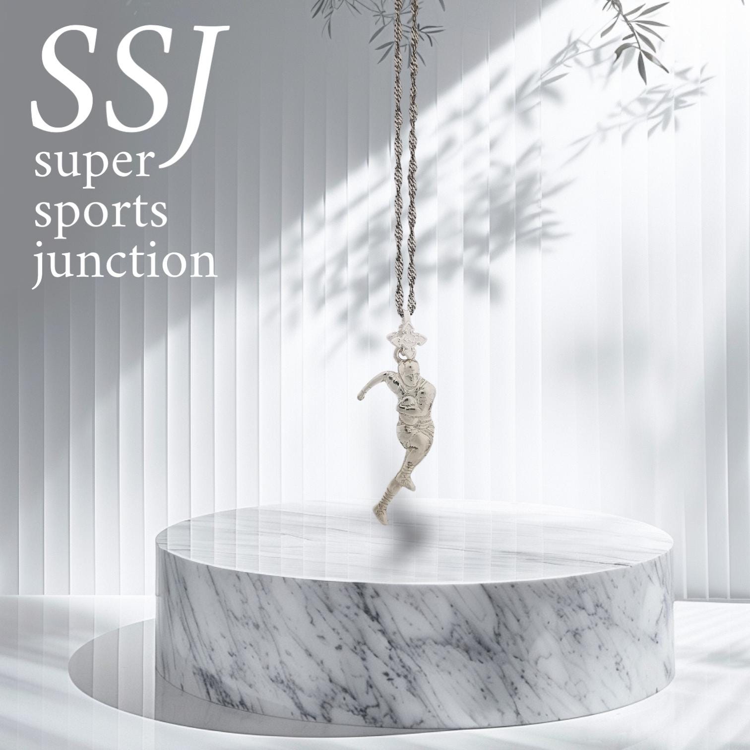 Ръгби – Мъжки спортен медальон от сребро 925 в класическо сребро – Ръчно изработено спортно бижу – Идеален подарък за мъж, фен на ръгбито – SSJ