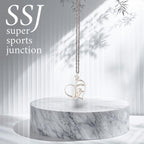 Любов към плуването – Дамски спортен медальон от сребро 925 с класическо покритие – Ръчно изработено спортно бижу – Идеален подарък за жена, фенка на плуването – SSJ