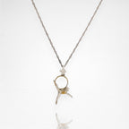 Въздушна акробатика – Женски спортен медальон от сребро 925 с частично 18K позлатено покритие – Ръчно изработено бижу талисман за гимнастички и танцьорки – Идеален подарък за спортист, треньор или фен – SSJ