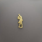 Танго – Унисекс медальон с позлатено покритие – Сребро 925 – Ръчно изработено бижу – Идеален подарък – SSJ