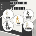 Сърфистка – Дамски спортен медальон от сребро 925 с частично позлатено покритие – Ръчно изработено спортно бижу – Идеален подарък за жена, фенка на сърфа – SSJ