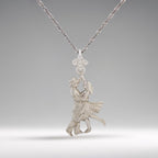 This 925 sterling silver tango necklace captures the grace and emotion of a dancing couple in motion. A romantic piece for women who cherish love, rhythm, and elegance. Whether she&#39;s a dancer or simply inspired by the connection of two souls moving as one, this pendant makes a beautiful and meaningful gift.