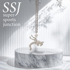 Борба – Мъжки спортен медальон за борба от сребро 925 – Ръчно изработено бижу талисман за спортисти, треньори и фенове на бойните изкуства – SSJ