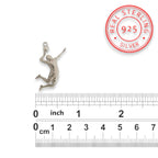 Волейболист – Мъжки спортен медальон от класическо сребро 925 – Ръчно изработено бижу/талисман – Идеален подарък – SSJ