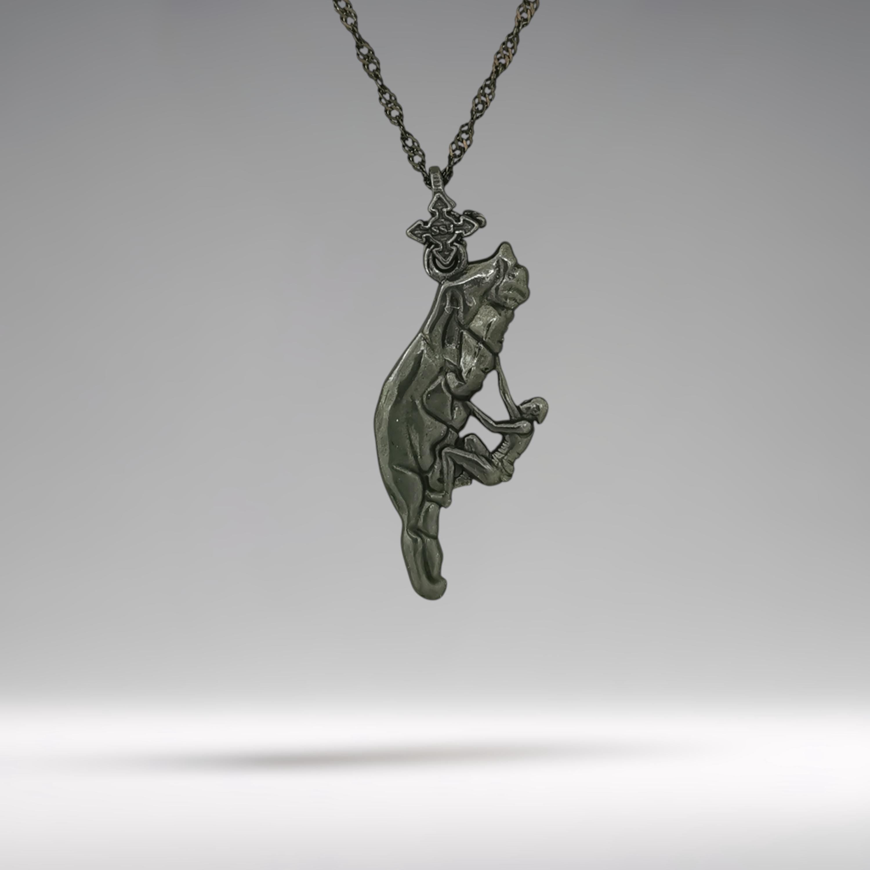 Black oxidized rock climbing necklace made from solid 925 sterling silver — a dramatic and powerful pendant for men and women who embrace the wild, the vertical, and the unknown.

With its rugged matte finish and detailed climber figure in mid-ascent, this piece symbolizes control, focus, and fearless spirit. Perfect for those who live to conquer peaks, explore limits, and move with intention.