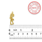 Танго – Унисекс медальон с позлатено покритие – Сребро 925 – Ръчно изработено бижу – Идеален подарък – SSJ