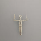 Мъжки спортен медальон от сребро 925 – Талисман за гимнастици и спортисти – Ръчно изработено бижу в класическо полирано покритие – Идеален подарък за спортист, треньор или фен – SSJ