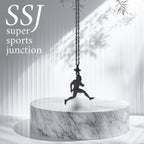 Американски футбол – Мъжки спортен медальон от сребро 925 с оксидирано покритие – Ръчно изработено бижу талисман за спортисти и фенове – Идеален подарък за играч, треньор или почитател – SSJ