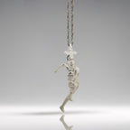 Ръгби – Мъжки спортен медальон от сребро 925 в класическо сребро – Ръчно изработено спортно бижу – Идеален подарък за мъж, фен на ръгбито – SSJ