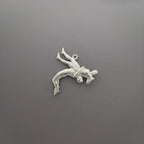 Борба – Мъжки спортен медальон за борба от сребро 925 – Ръчно изработено бижу талисман за спортисти, треньори и фенове на бойните изкуства – SSJ