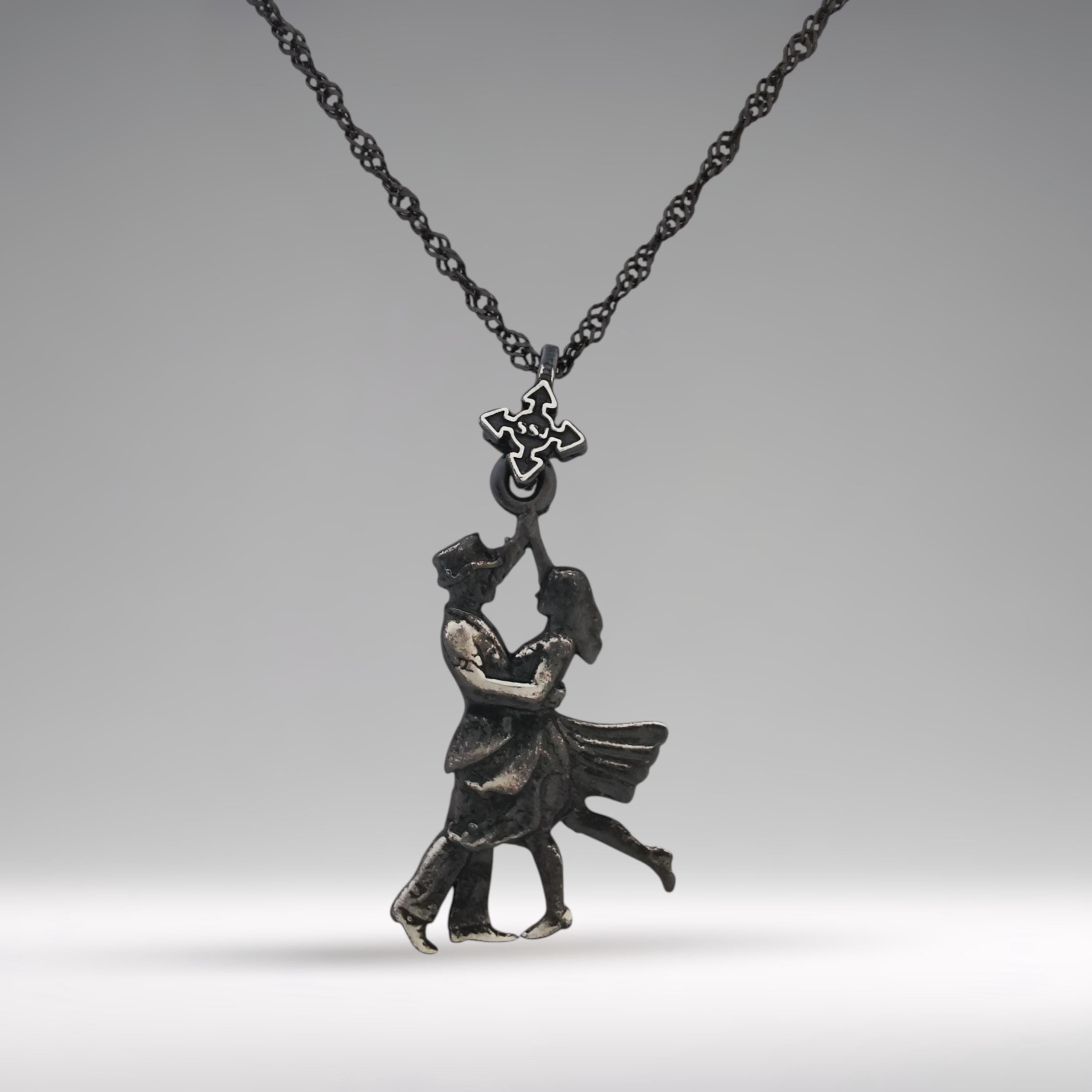 Step into timeless elegance with this vintage-style tango pendant, handcrafted from solid 925 sterling silver and finished with a soft, antique patina. Inspired by the emotional flow of Latin dance, the design captures the poetic beauty of two dancers in eternal embrace.

With its weathered charm and intricate detail, this romantic piece is ideal for women who treasure dance, art, and meaningful expression. It’s more than a pendant — it’s a symbol of rhythm, connection, and vintage romance.