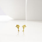 Фигурно пързаляне (Биелманов пирует) – Дамски сребърни обеци с позлатено покритие – Ръчно изработени спортни бижута – Идеален подарък за жена, фенка на фигурното пързаляне – SSJ