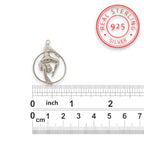 Въздушна акробатика – Женски спортен медальон от сребро 925 с класическо полирано покритие – Ръчно изработено бижу талисман за гимнастички и артистки – Идеален подарък за спортист, треньор или фен – SSJ