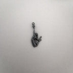 Volleyball Necklace for Women – Black Oxidized 925 Silver Pendant – Sports Jewelry Gift for Player, Athlete Girl or Volleyball Coach