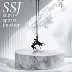 Борба – Мъжки спортен медальон от сребро 925 с оксидирано покритие – Ръчно изработено бижу талисман за борци, треньори и фенове на бойните изкуства – SSJ