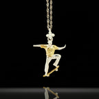 Two tone skateboard necklace for men and teen boys crafted from solid 925 sterling silver with partial gold plating – a bold and elegant streetwear pendant for skaters, freestyle athletes, and fans of expressive style. The contrast between polished silver and gold detail makes this piece stand out with purpose.

Handcrafted to reflect movement, identity, and personal energy, it’s more than jewelry – it’s a symbol of style, freedom, and fearless individuality.
