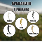 Ръгби – Мъжки спортен медальон от сребро 925 в класическо сребро – Ръчно изработено спортно бижу – Идеален подарък за мъж, фен на ръгбито – SSJ