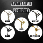 Фигурно пързаляне (спирала) – Дамски спортен медальон от сребро 925 с оксидирано покритие – Ръчно изработено спортно бижу – Идеален подарък за жена, фенка на фигурното пързаляне – SSJ