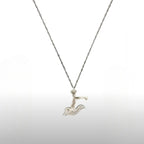 Плувец (кроул) – Мъжки спортен медальон от сребро 925 с класическо покритие – Ръчно изработено спортно бижу – Идеален подарък за мъж, фен на плуването – SSJ