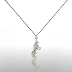 Кон – Мъжки спортен медальон – Класическо сребро 925 – Ръчно изработено бижу/талисман конен спорт – Идеален подарък – SSJ