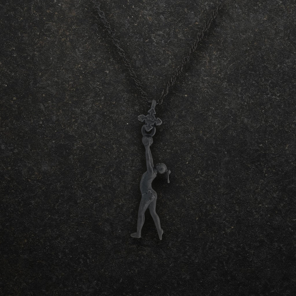 Художествена гимнастика (съчетание с топка) – Дамски спортен медальон от сребро 925 с оксидирано покритие – Ръчно изработено спортно бижу – Идеален подарък за жена, фенка на художествената гимнастика – SSJ