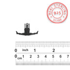 Гимнастик на халки – Мъжки спортен медальон от сребро 925 с оксидирано покритие – Ръчно изработено бижу талисман за гимнастици и спортисти – Идеален подарък за спортист, треньор или фен – SSJ