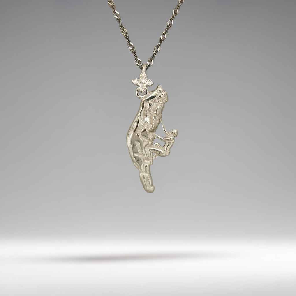 Rock climbing necklace handcrafted from solid 925 sterling silver — a clean and timeless pendant for men and women who thrive on challenge and movement.

Featuring a climber in dynamic ascent, this unisex piece honors courage, exploration, and the beauty of vertical motion. Its classic silver finish makes it versatile and bold — ideal for daily wear or meaningful gifting.