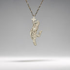 Rock climbing necklace handcrafted from solid 925 sterling silver — a clean and timeless pendant for men and women who thrive on challenge and movement.

Featuring a climber in dynamic ascent, this unisex piece honors courage, exploration, and the beauty of vertical motion. Its classic silver finish makes it versatile and bold — ideal for daily wear or meaningful gifting.