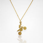 Мотокрос – Мъжки спортен медальон от сребро 925 с позлатено покритие – Ръчно изработено спортно бижу – Идеален подарък за мъж, фен на мотокроса – SSJ