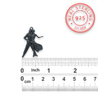 Спортни танци – Унисекс медальон с оксидирано покритие – Сребро 925 – Ръчно изработено спортно бижу – Идеален подарък – SSJ