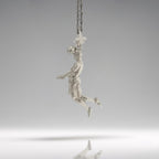 Футболист (удар с глава) – Мъжки спортен медальон от сребро 925 с класическо покритие – Ръчно изработено спортно бижу – Идеален подарък за мъж, фен на футбола – SSJ