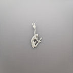 Волейболистка – Женски спортен медальон от класическо сребро 925 – Ръчно изработено бижу/талисман – Идеален подарък – SSJ