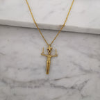 Мъжки спортен медальон от сребро 925 – Позлатено бижу талисман за гимнастици и спортисти – Ръчно изработен медальон „Гимнастик на халки“ – Идеален подарък за спортист, треньор или фен – SSJ